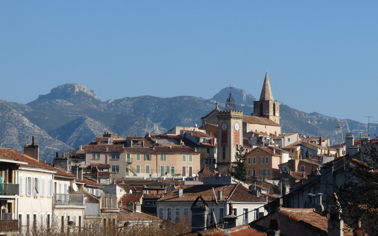 Ciudad,Centro,de,Aubagne,,Provenza