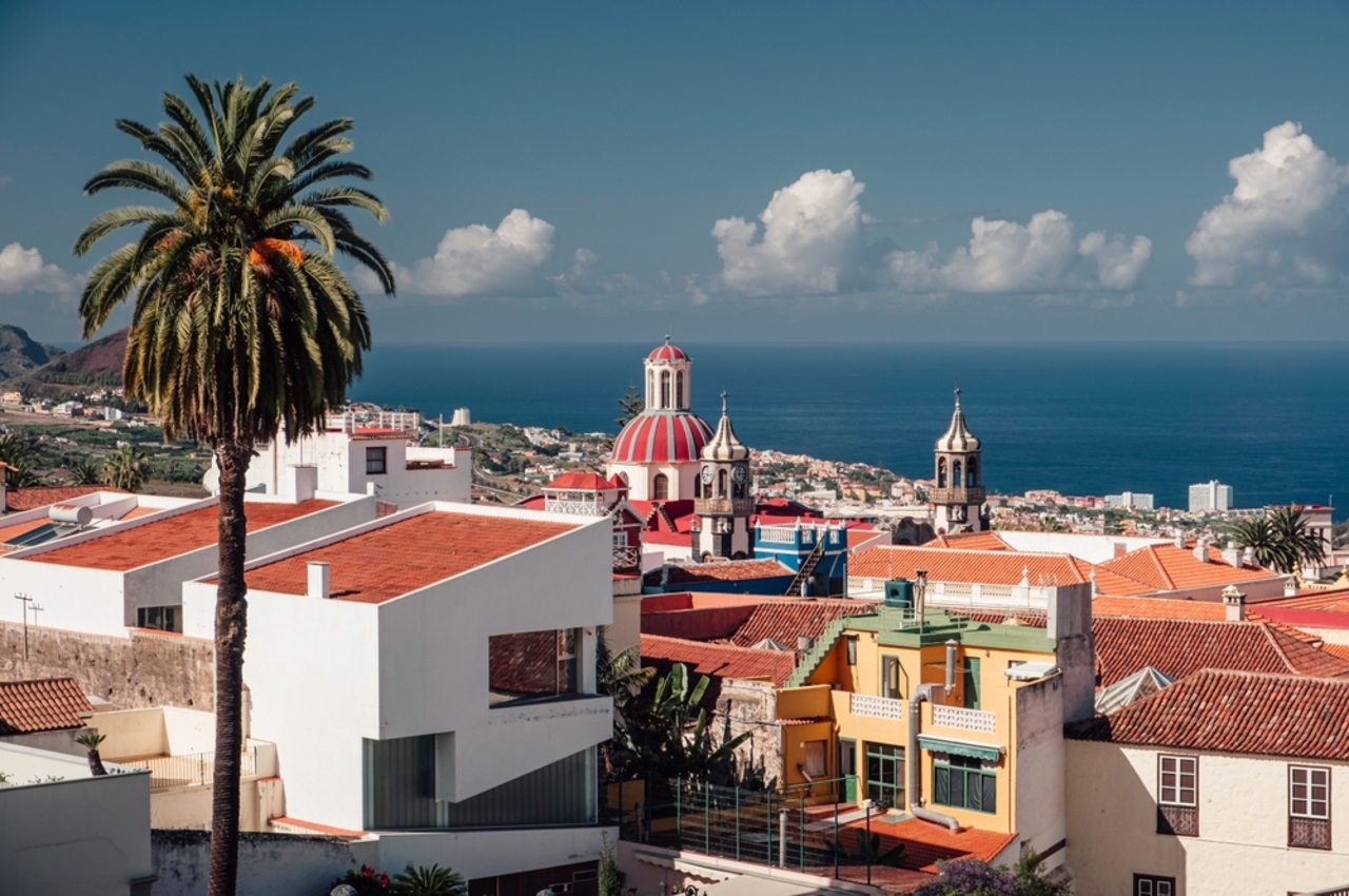 Las,Cúpulas,De,La,Iglesia,De,Color,En,La,Orotava,En