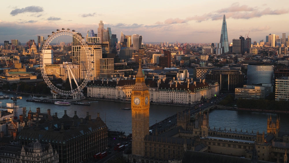 5 5 2025,London, ,Aerial,View,Shot,Of,London,Uk,,United