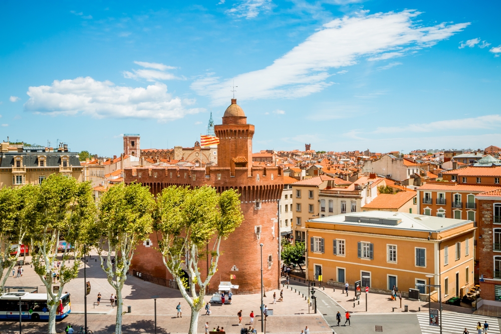 View,Of,The,Castillet,In,City,Of,Perpignan