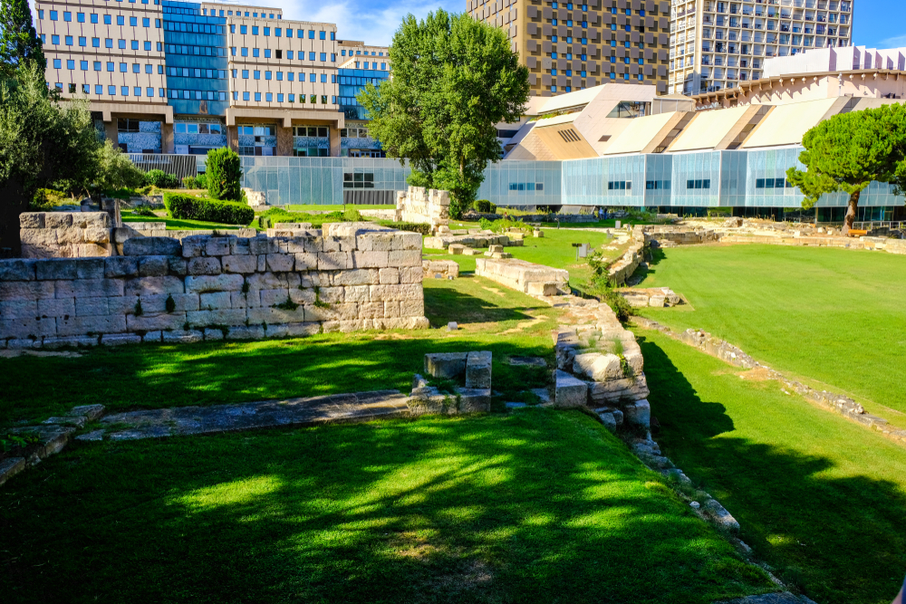 Marseille.,Archeological,Site,Of,Ancient,Roman,Ruins,In,The,Centre
