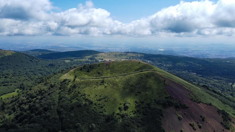 "a,View,Of,The,Volcanoes,Of,Auvergne,,France."