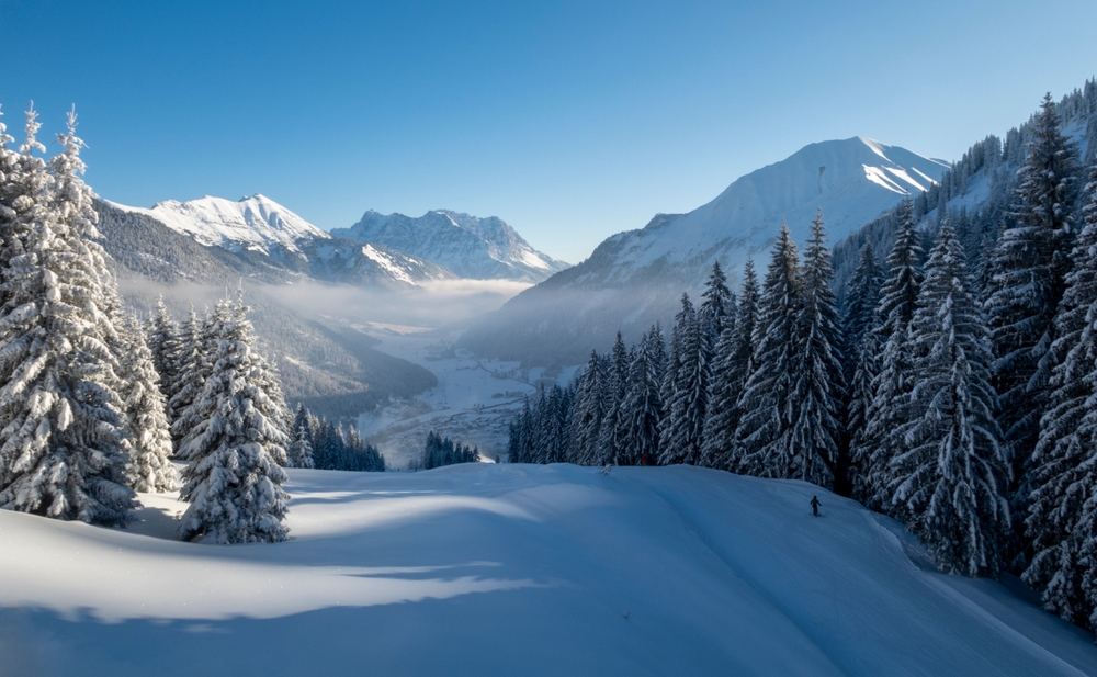 Ski,Slope,With,View,At,The,Zugspitze