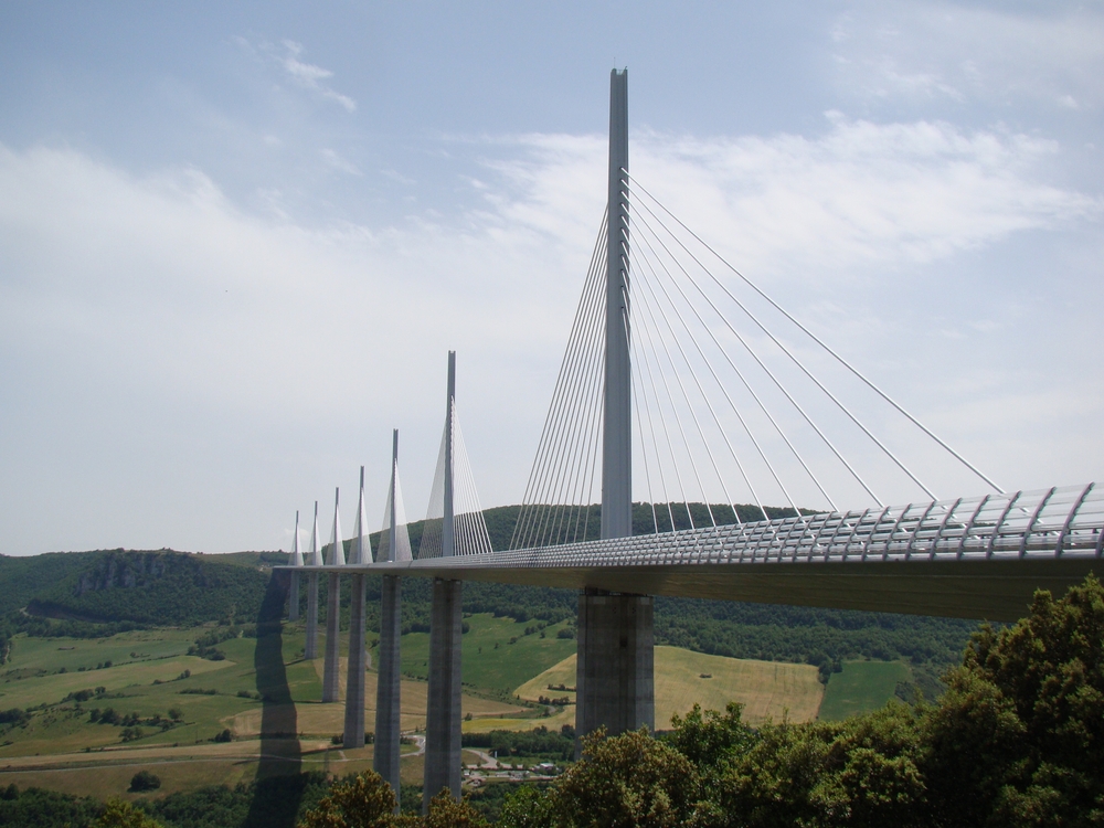 The,Millau,Viaduct,,A,Multispan,Cable stayed,Bridge,Completed,In,2004