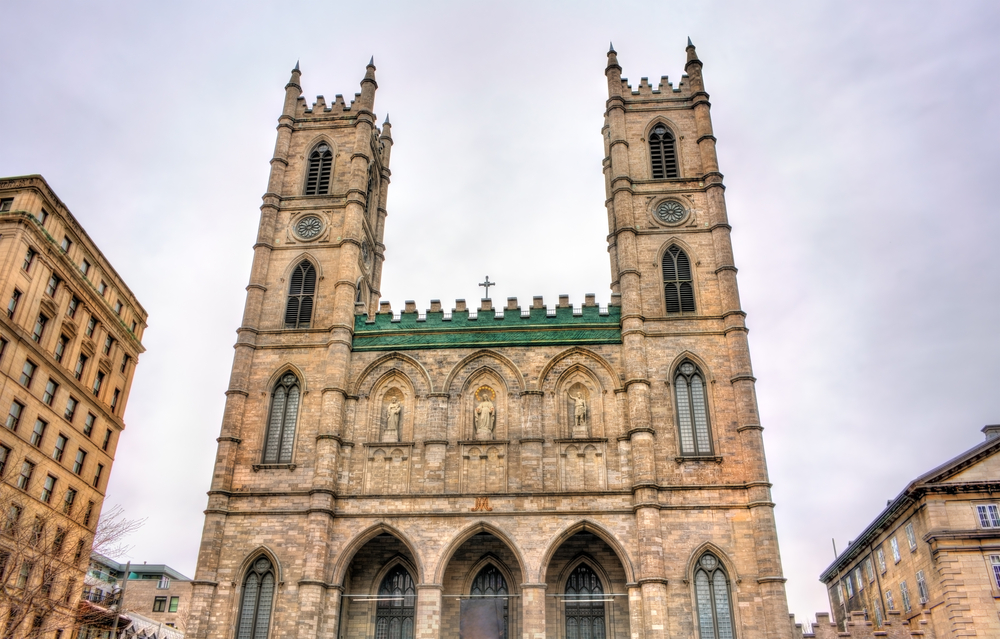 Notre,Dame,Basilica,Of,Montreal,In,Quebec,,Canada
